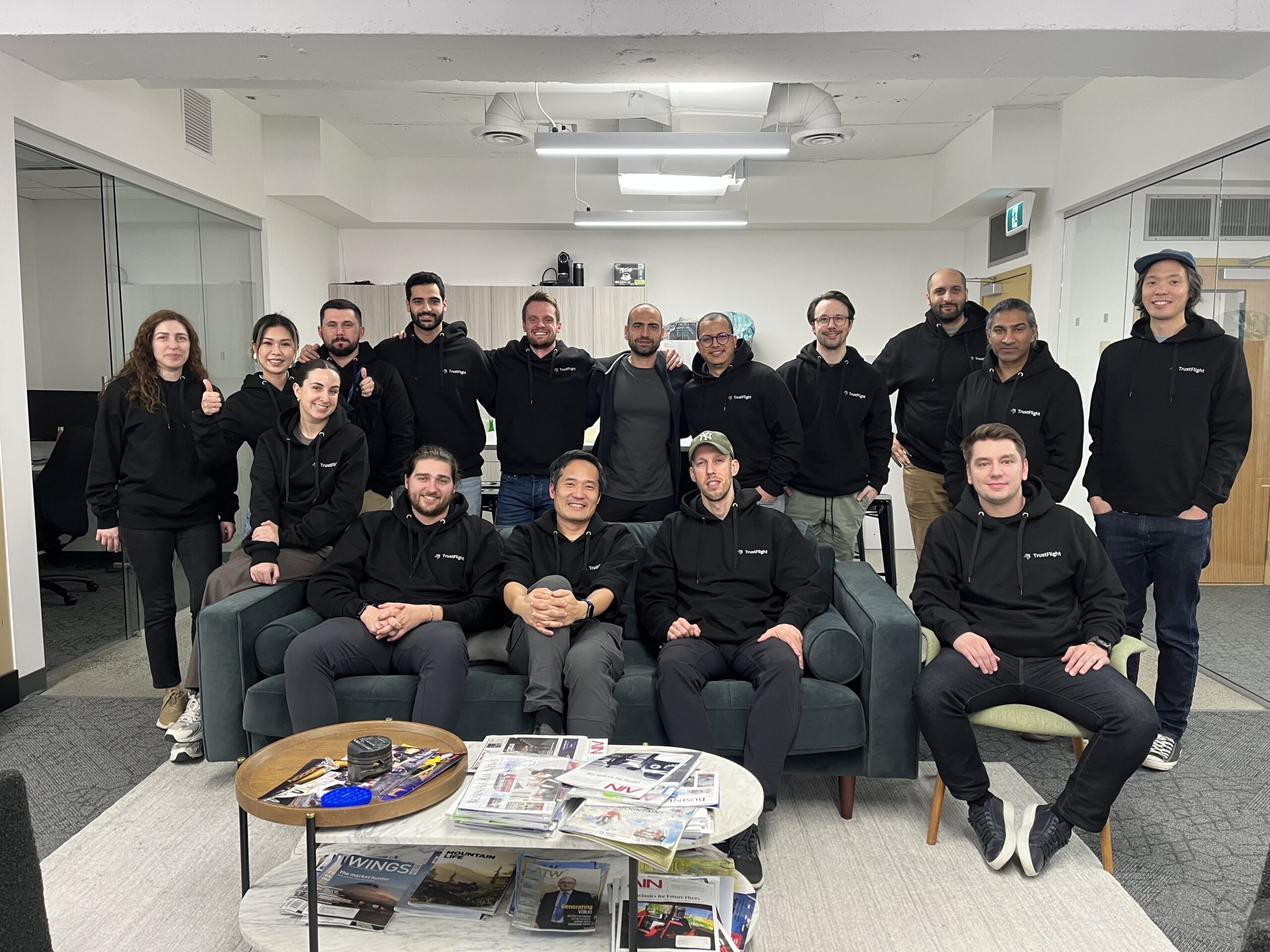 TrustFlight employees in the office