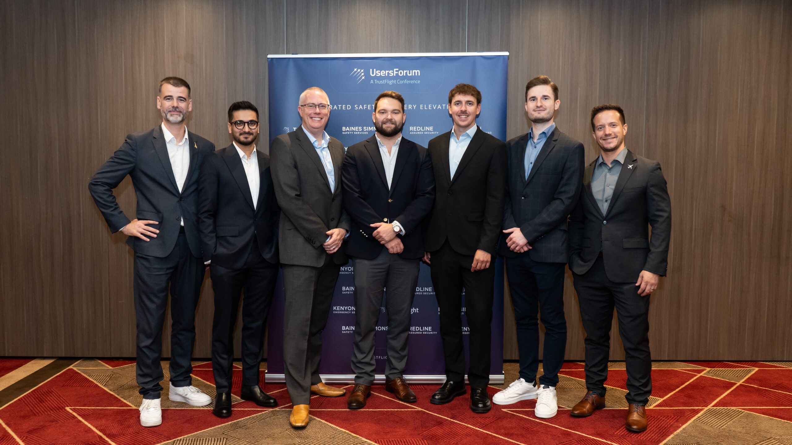 TrustFlight Sales team at the UsersForum conference